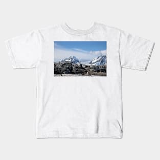 Gentoo penguins on Petermann Island Kids T-Shirt